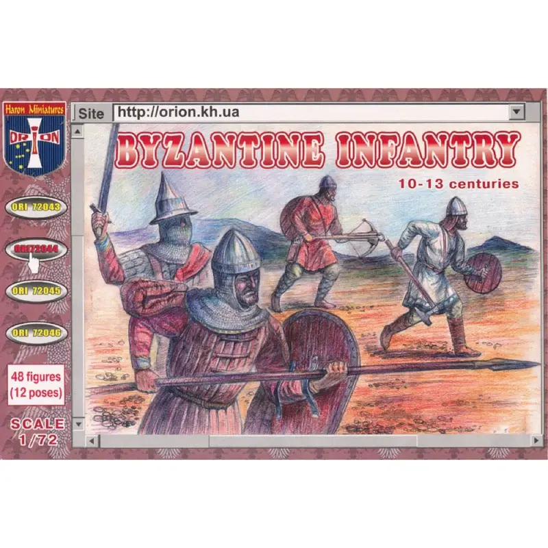 Orion Figures 044 1/72 Dark Ages Byzantine Infantry (10Th-13Th Century) 1