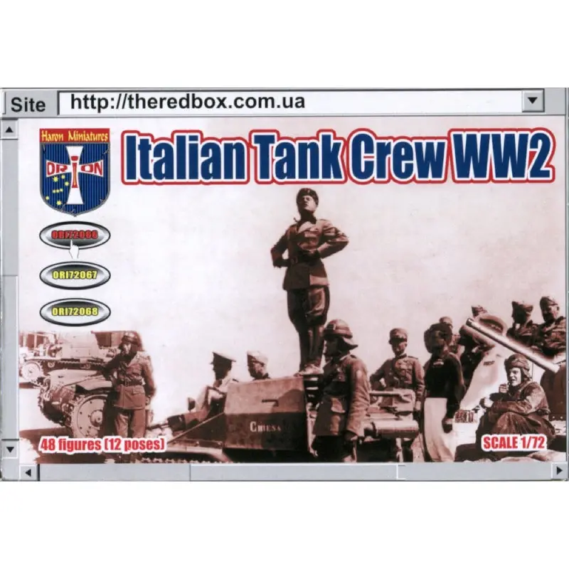 Orion Figures 066 1/72 Wwii Italian Tank Crew 1