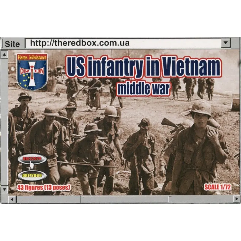 Orion Figures 070 1/72 Vietnam War Us Infantry In Vietnam 1