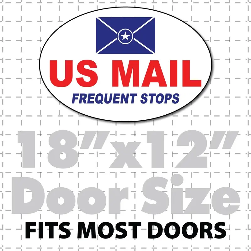 Oval 18X12" Us Mail Rural Carrier Magnetic Sign For Postal Workers 1