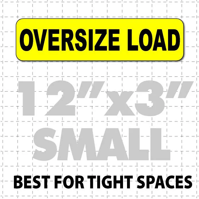 Oversize Load Magnet 12X3" 1