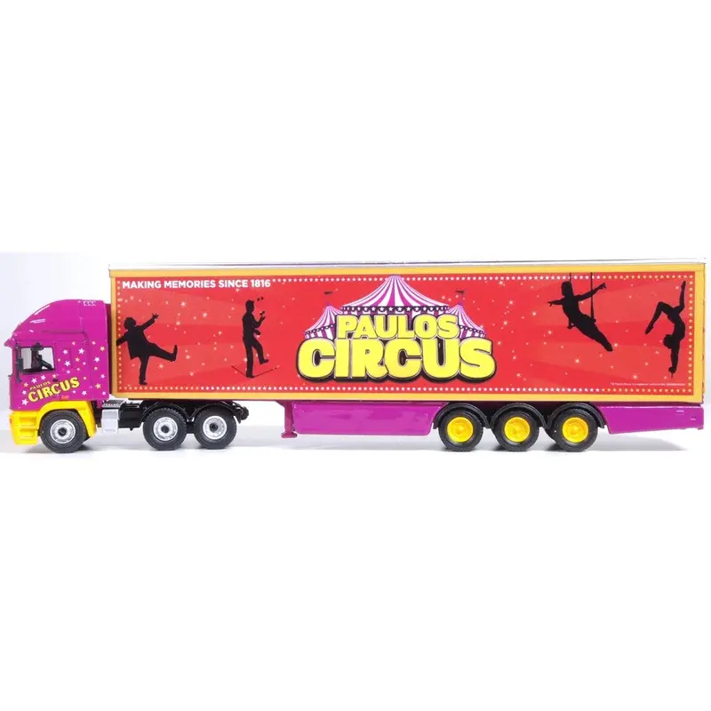 Oxford 76Ec005 1/76 Erf Ec Box Trailer Paulos Circus 2