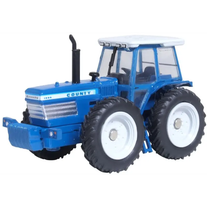 Oxford 76Fct001 1/76 Ford County Tractor -Blue 1
