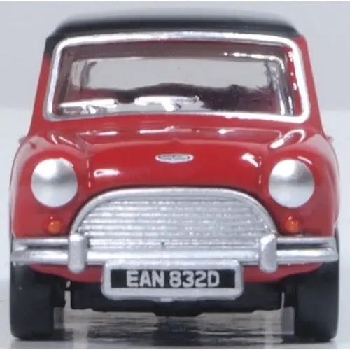 Oxford 76Mn012 1/76 Austin Cooper Mini Tartan Red/Black 2