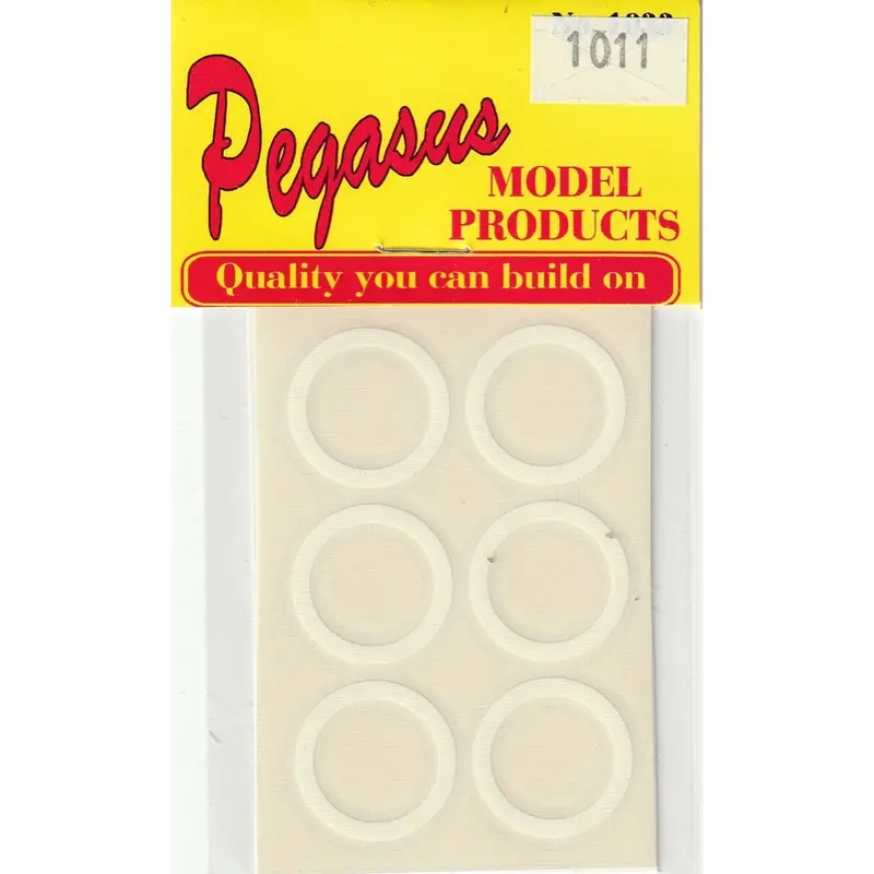 Pegasus 1011 1/24 Whitewalls Wide (12) For Scale Models 1