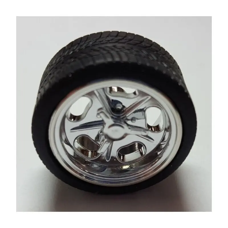 Pegasus 1279 1/24 Schueys 19In Rims W/Tires Chrome For Scale Models 1