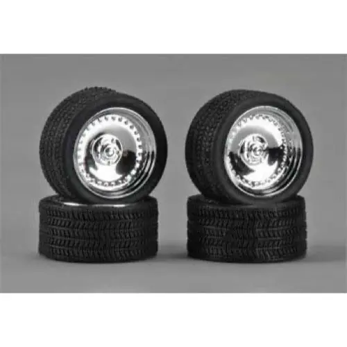 Pegasus 1285 1/24 Cls 19In Rims W/Tires Chrome For Scale Models 1