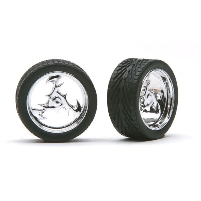Pegasus 2307 1/24 23In Lighting Rims W/Tires Chrome For Scale Models 1