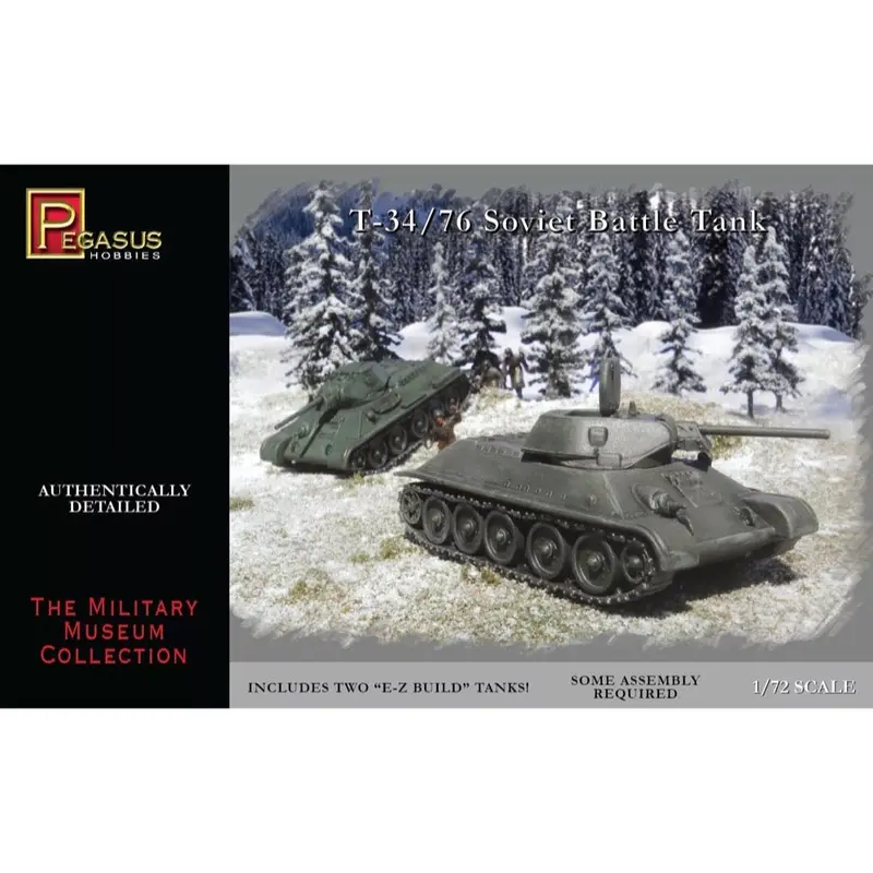 Pegasus 7661 1/72 T-34/76 Soviet Battle Tanks (2) 1