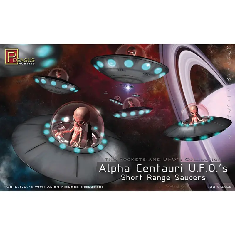 Pegasus 9102 1/32 Alpha Centauri Ufo Set Of 2 1