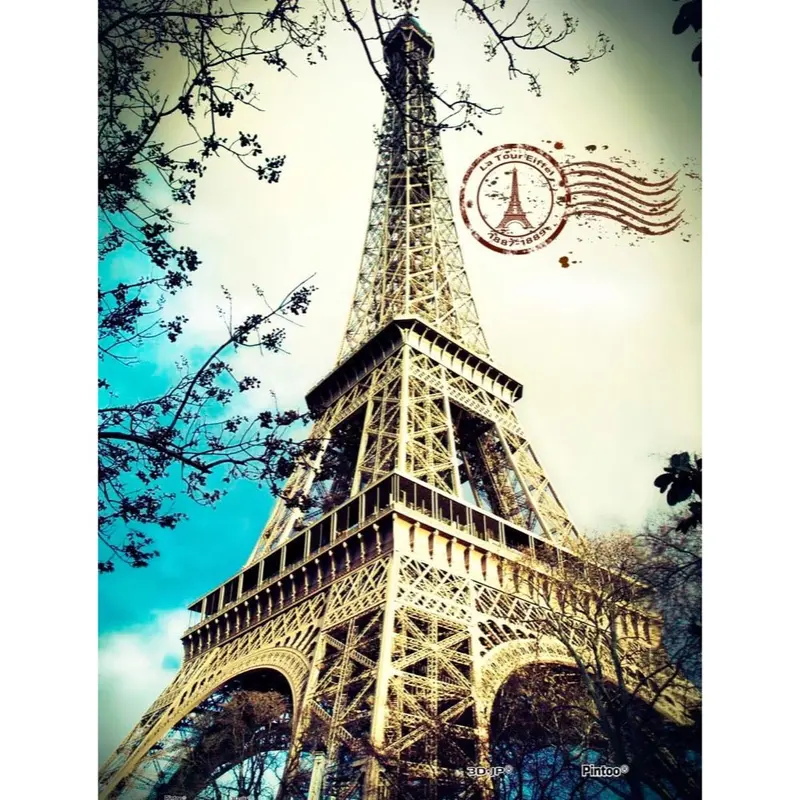 Piece Relax Eiffel Tower In Autumn 150Pc Plastic Jigsaw Puzzle 1