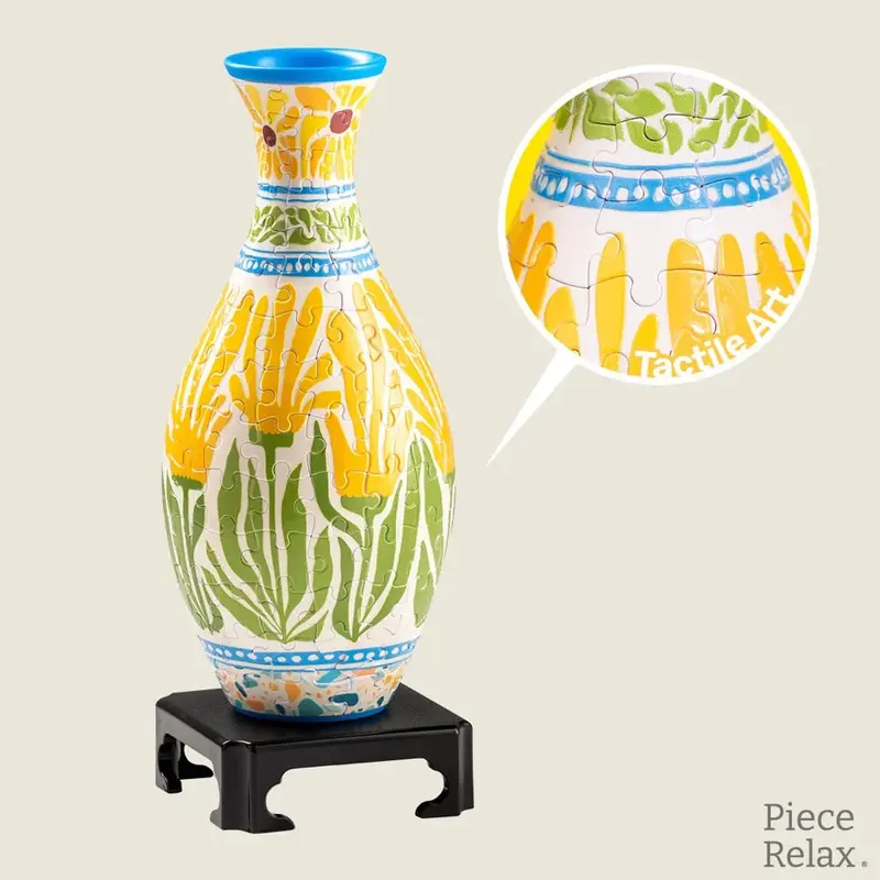 Piece Relax Vase Touch Art Summer Blossoms 3D Puzzle 1