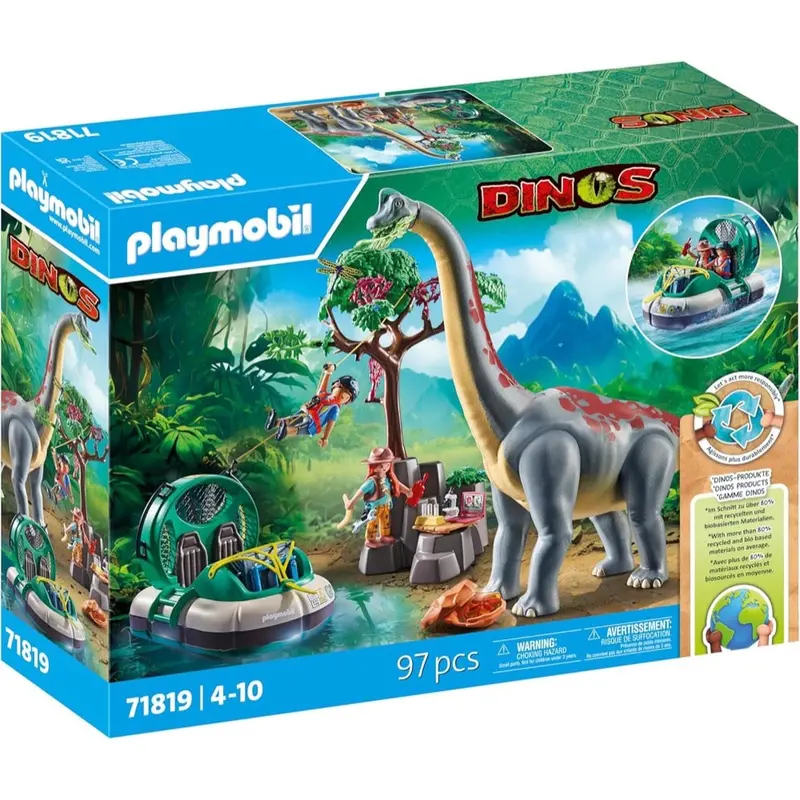 Playmobil 71819 Brachiosaurus With Hovercraft 1