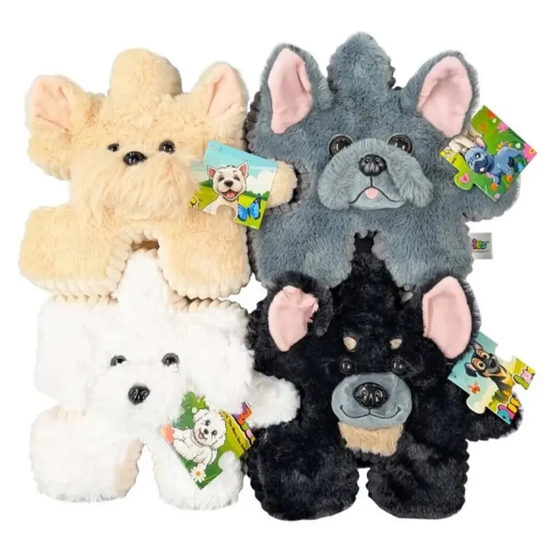 Pluzzles 8" Puppies Chloe & Friends Plush Puzzle Assorted 1Pc 1