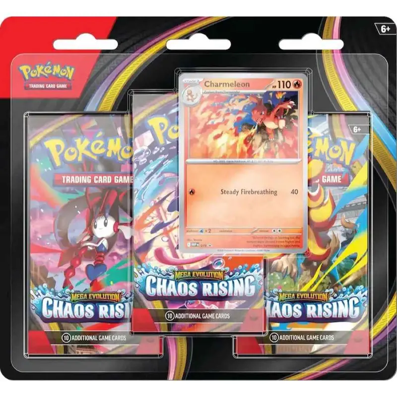 Pokemon Tcg Mega Evolution Chaos Rising 3-Booster Blister 1