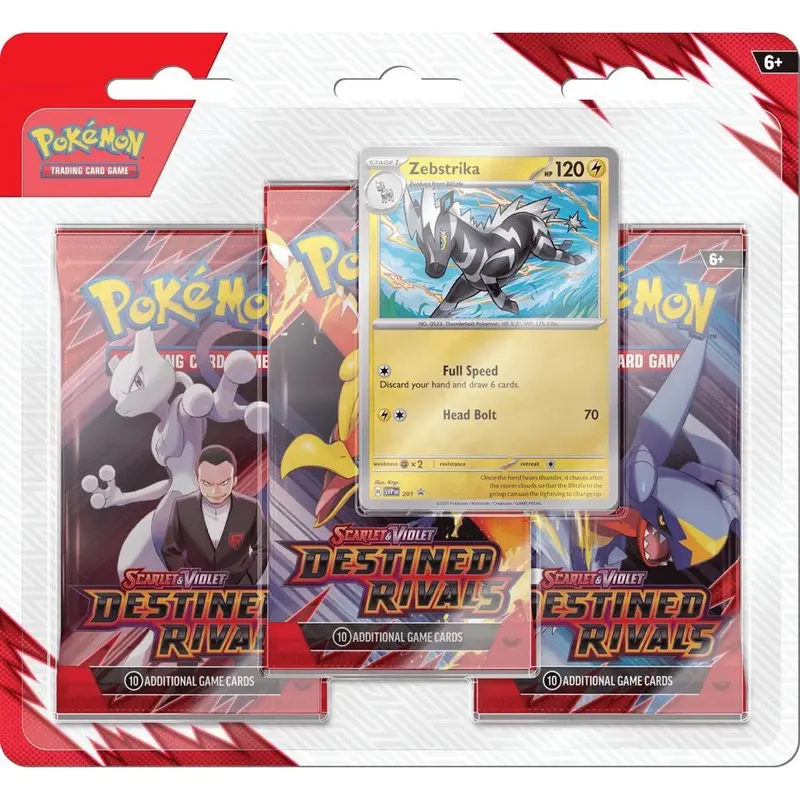 Pokemon Tcg Scarlet & Violet Destined Rivals Three Booster Blister 1