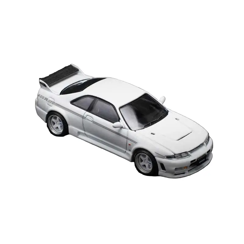 Pop Race 64-0052 1/64 Nissan Gt-R R33 Nismo 400R White 1