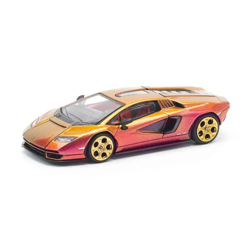 Pop Race 64-0175 1/64 Lamborghini Countach Lpi 800-4 Blu Hal 1