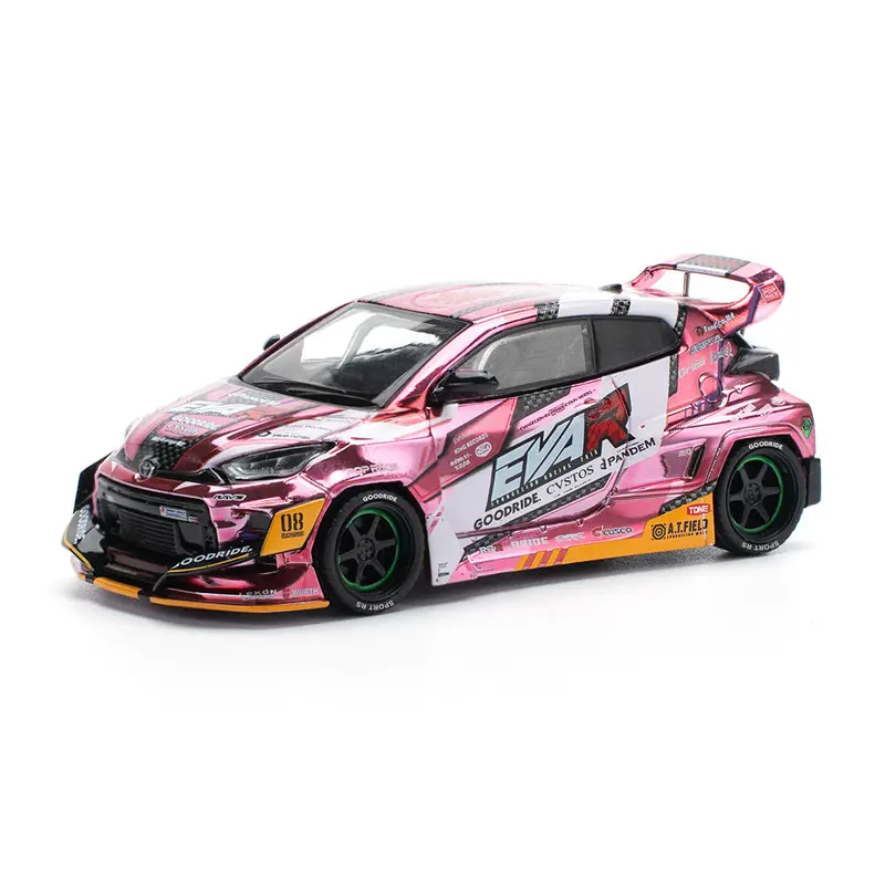 Pop Race 64-0220 1/64 Eva Rt Production Modelcustom Type-08 Goodride Gr Yaris 1
