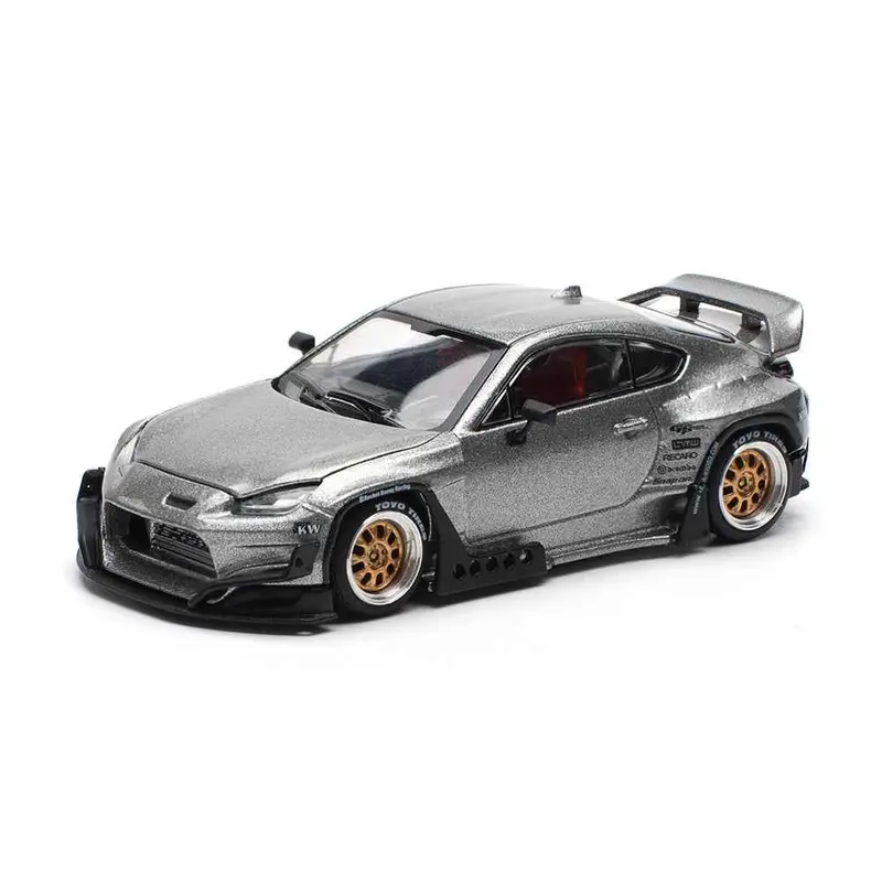 Pop Race 64-0235 1/64 Toyota Gr86 Pandem Silver 1