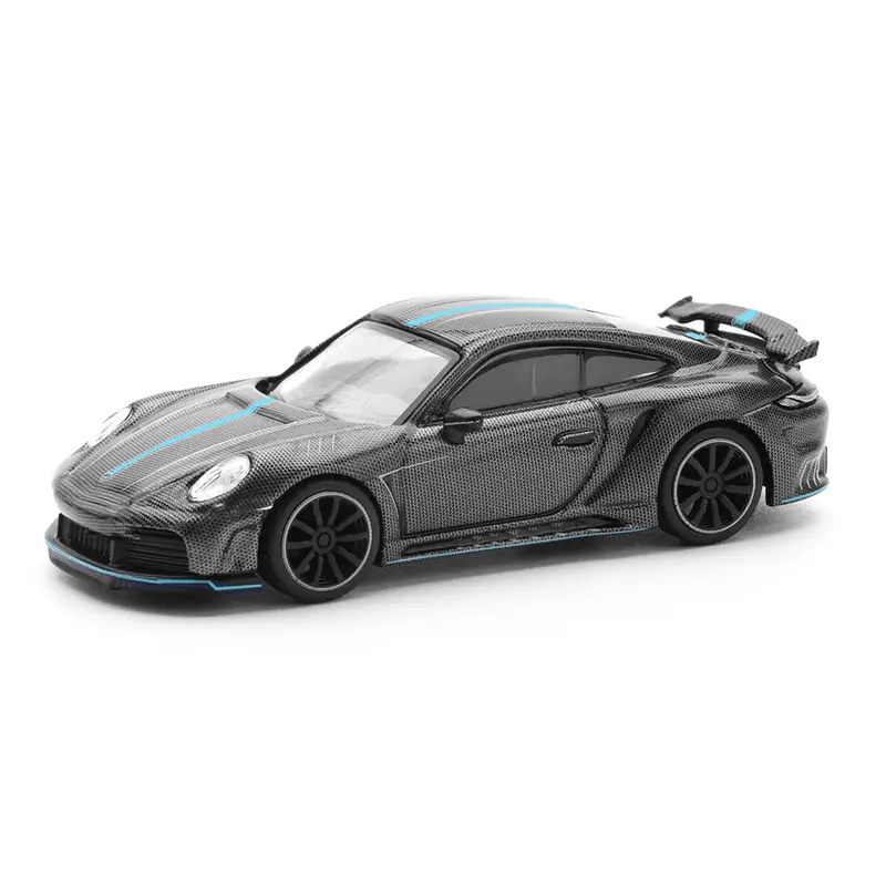 Pop Race 64-0254 1/64 992 Stinger Gtr Carbon Edition (Blue Line) 1