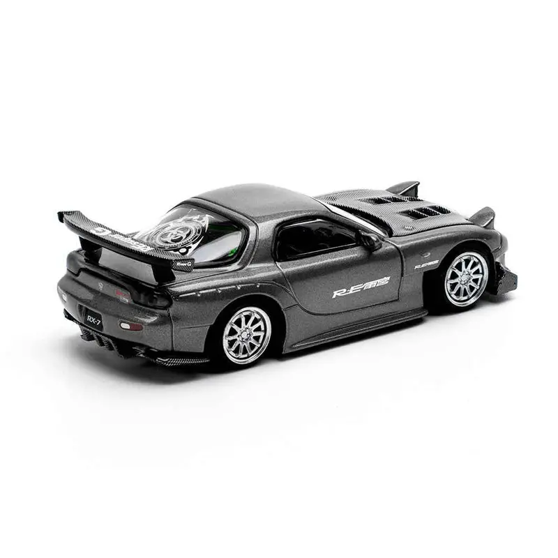 Pop Race 64-0255 1/64 Mazda Rx7 Re-Amemiya Gun Metal 2