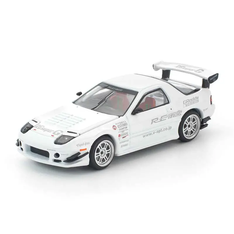 Pop Race 64-0260 1/64 Mazda Rx7 Fc3s Re-Amemiya White 1