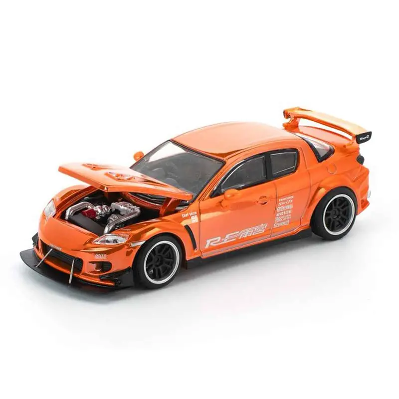 Pop Race 64-0281 1/64 Mazda Rx-8 Re-Amemiya Chrome Orange 2