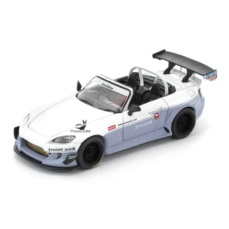 Pop Race 64-0300 1/64 Pandem S2000 White 1