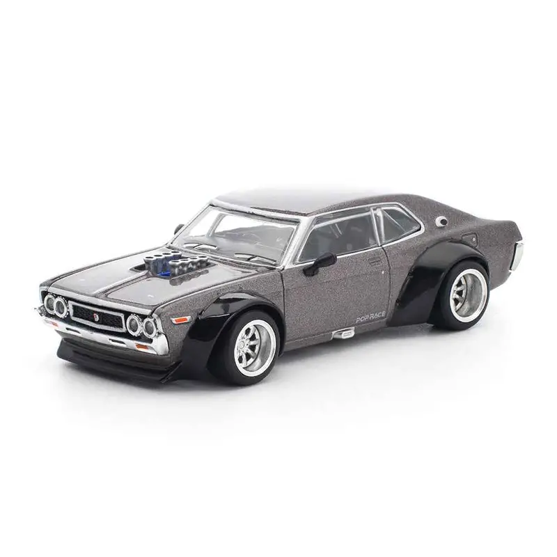 Pop Race 64-0304 1/64 Laurel C130 Metallic Grey New Tooling 1