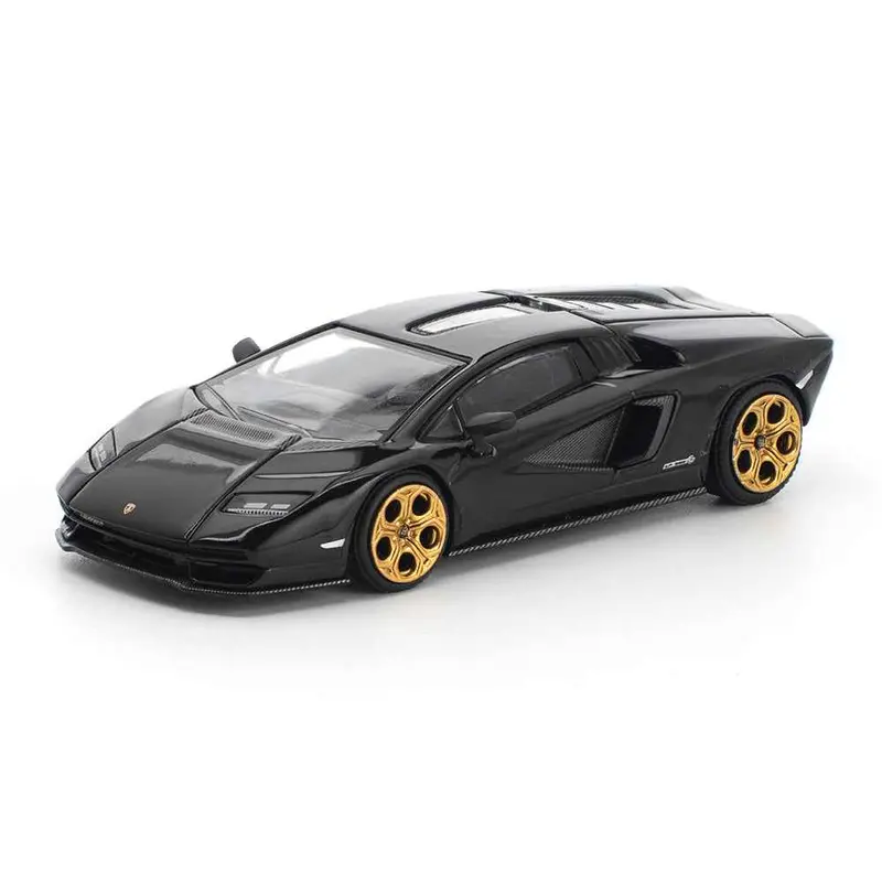 Pop Race 64-0341 1/64 Lamborghini Countach Lpi 800-4 Deep Black 1