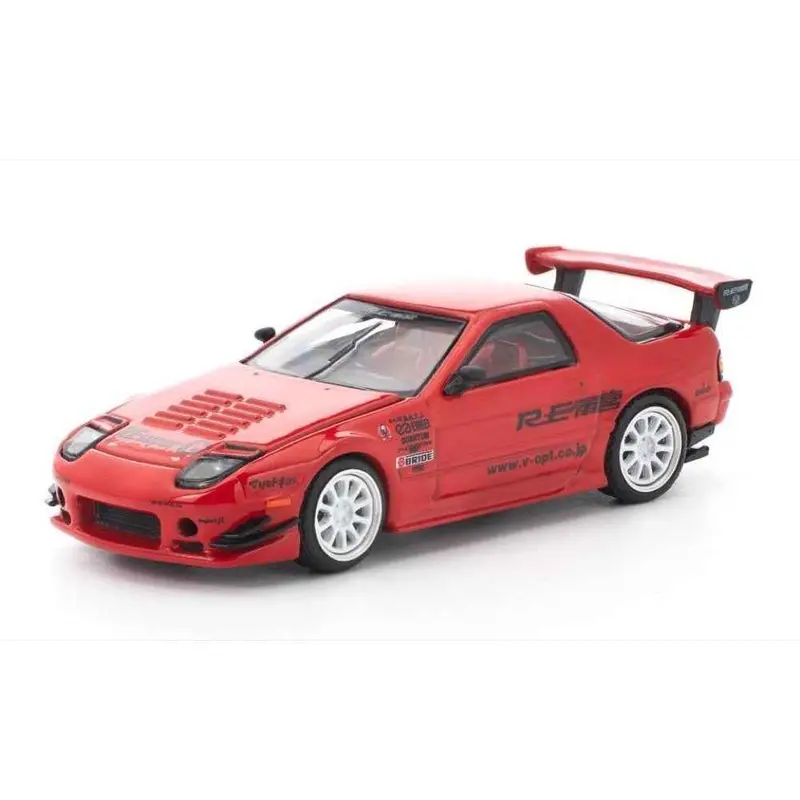 Pop Race 64-0343 1/64 Mazda Rx7 Fc3s Re-Amemiya Red 1