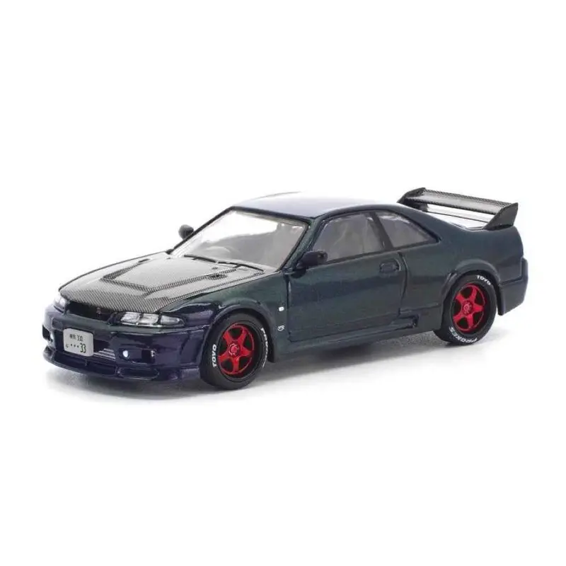 Pop Race 64-0356 1/64 Skyline Gt-R R33 Ghost Chameleon 1
