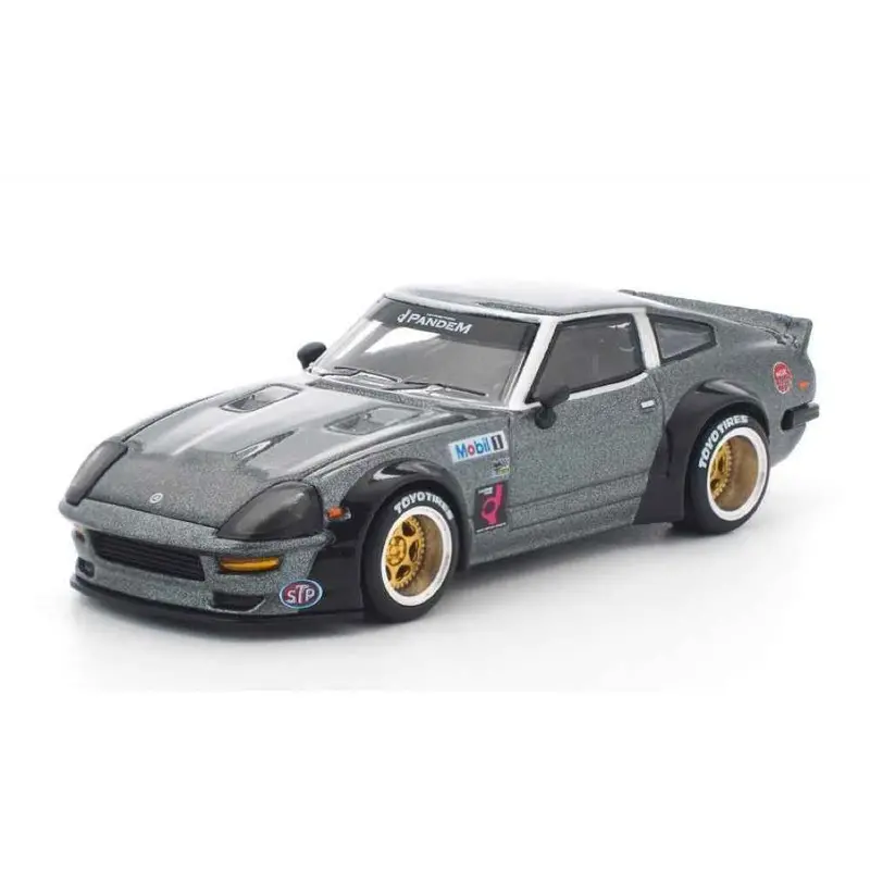 Pop Race 64-039 1/64 Pandem 280Zx Gun Metal 1