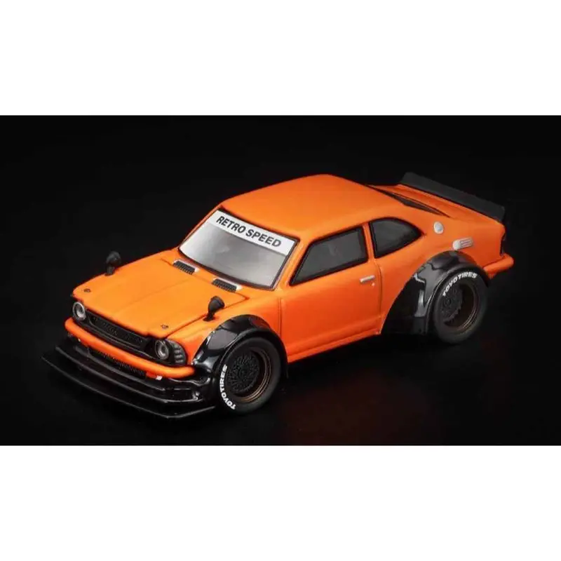 Pop Race 64-040 1/64 Toyota Corolla Ke25 Orange 1