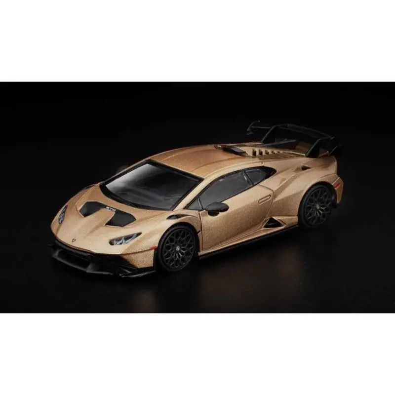 Pop Race 64-041 1/64 Lamborghini Huracan Sto Matte Gold 1