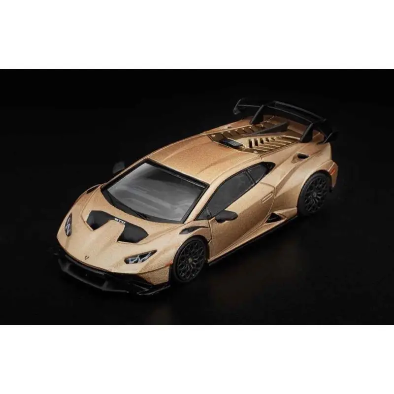 Pop Race 64-041 1/64 Lamborghini Huracan Sto Matte Gold 2