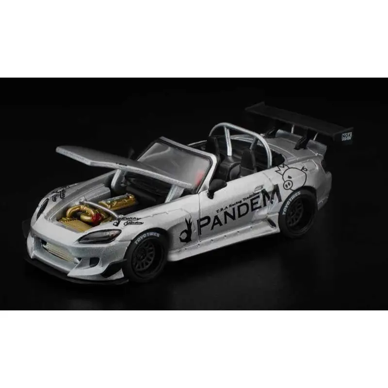 Pop Race 64-045 1/64 Pandem S2000 Silver 2