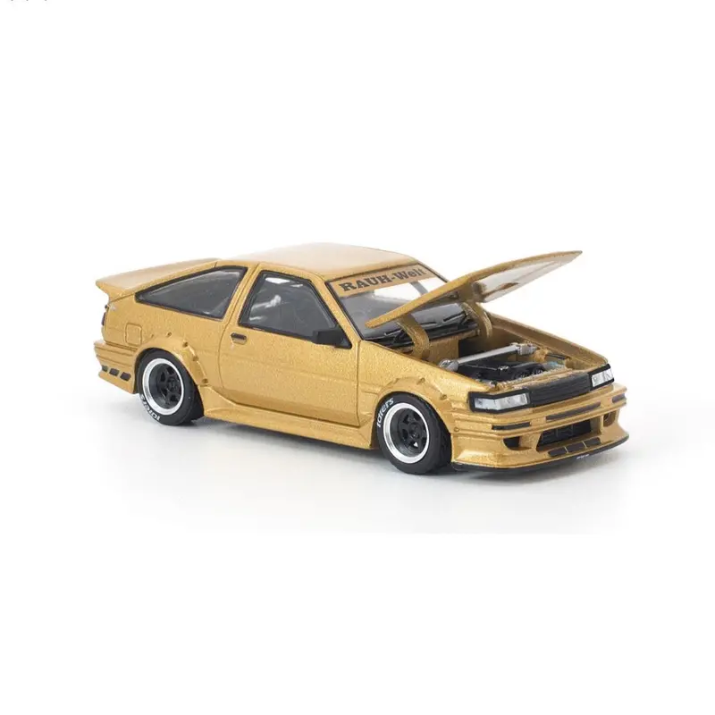 Pop Race 640411 1/64 Rwb Ae86 Gold 1