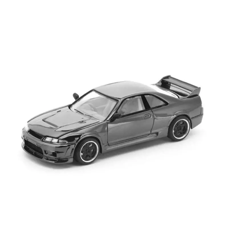 Pop Race Dc003 1/64 R33 Gt-R Dark Chrome 1
