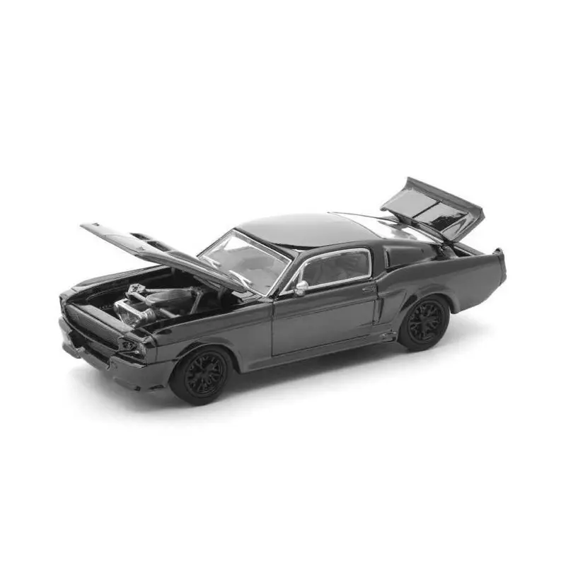 Pop Race Dc004 1/64 Shelby Mustang Gt500 Dark Chrome 2