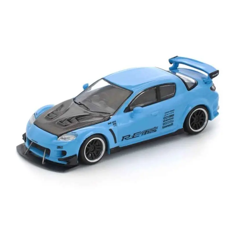 Pop Race Pr64-0270 1/64 Mazda Rx-8 Re-Amemiya Light Blue 1