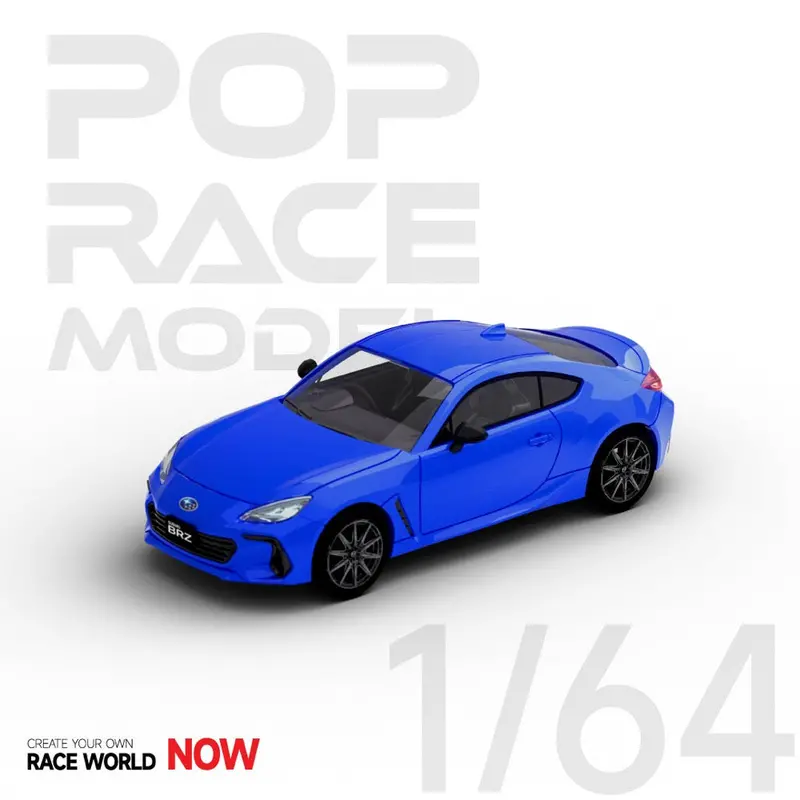 Pop Race Pr64-Sbrz-Bl01 1/64 Subaru Brz 2022 Wr Blue 1