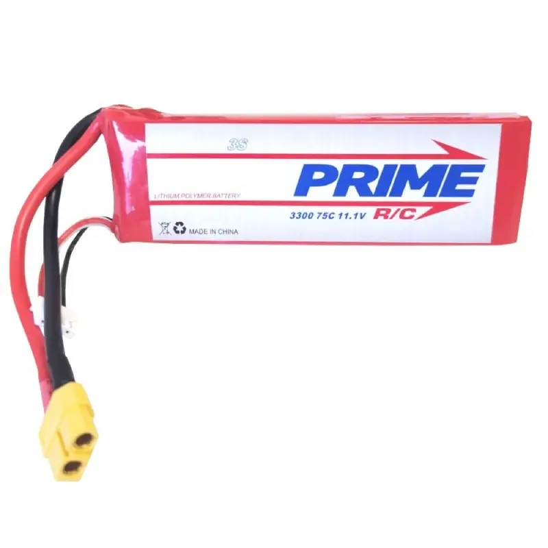 Prime Rc 3300Mah 3S 11.1V 75C Lipo Battery With Xt60 Connector 1