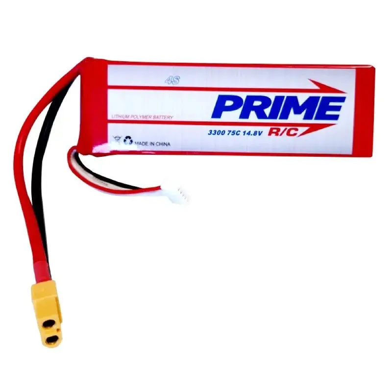 Prime Rc 3300Mah 4S 14.8 75C Lipo Battery With Xt60 Connector 1