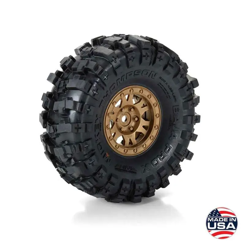 Proline 1021315 1/10 Limited Edition Mickey Thompson Baja Pro X G8 1.9In Crawler Tyres Mounted On Bronze Impulse 2Pcs 2