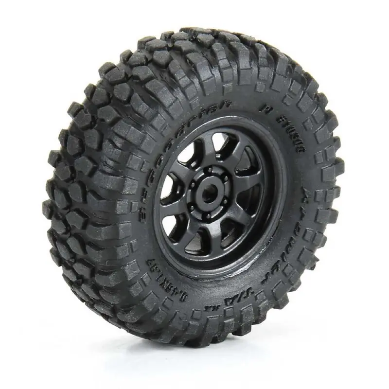 Proline 1030610 1/30 Bfg Krawler Kx F/R Tyre Set Mounted On Black Icon Nuevo Wheels Axial Scx30 1