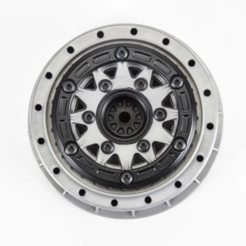 Proline 281106 Limited Edition Raid Bead-Loc F/R 2.2/3.0 Short Course Wheels With 12 & 14Mm Hexes 2Pcs Black/Grey 2