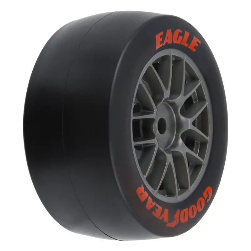 Proline Goodyear Eagle Mounted Super Soft Tyre Set F/R, Gray, Losi Nascar 1