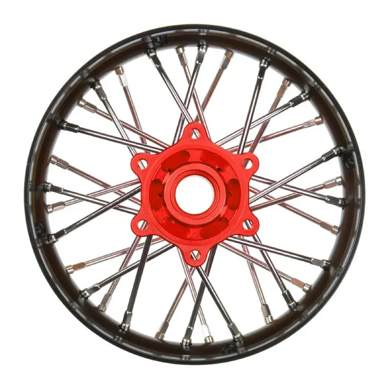 Proline Pro-Spec Assembled Aluminium Rear Wheel V2 Bead Black And Red Promoto-Sm Pro284800t2 1